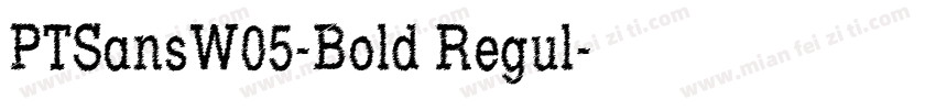 PTSansW05-Bold Regul字体转换